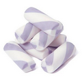 Jumbo Marshmallow Twists - Lavender & White in cello bag with Header Card